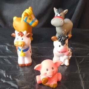 Little People Farm Animal Lot Of 5 Vintage